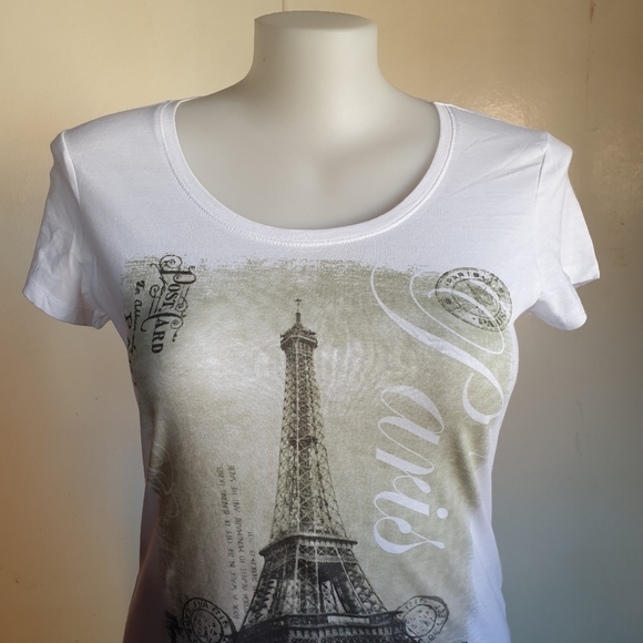 Kmart Girl Express AU-18 White Print ShortSleeve Tee Shirt Top NWOT - Picture 6 of 10